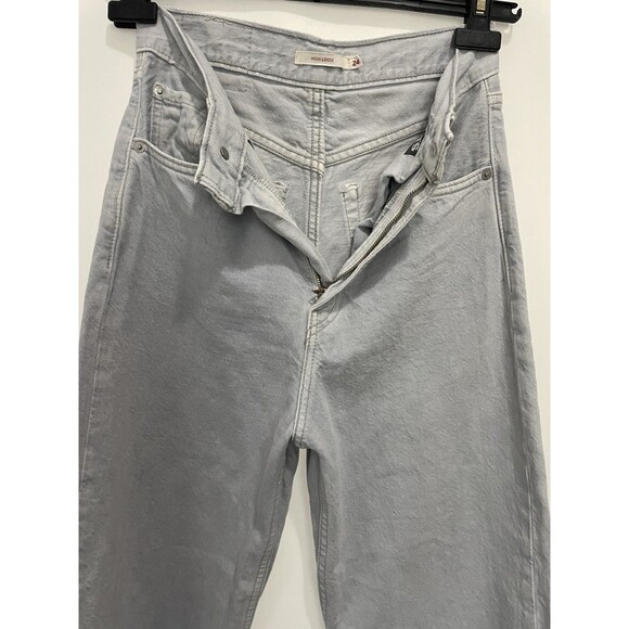 High Loose Levi’s Jeans Wide Legs High Waist Light Wash SZ 24 - Picture 4 of 13